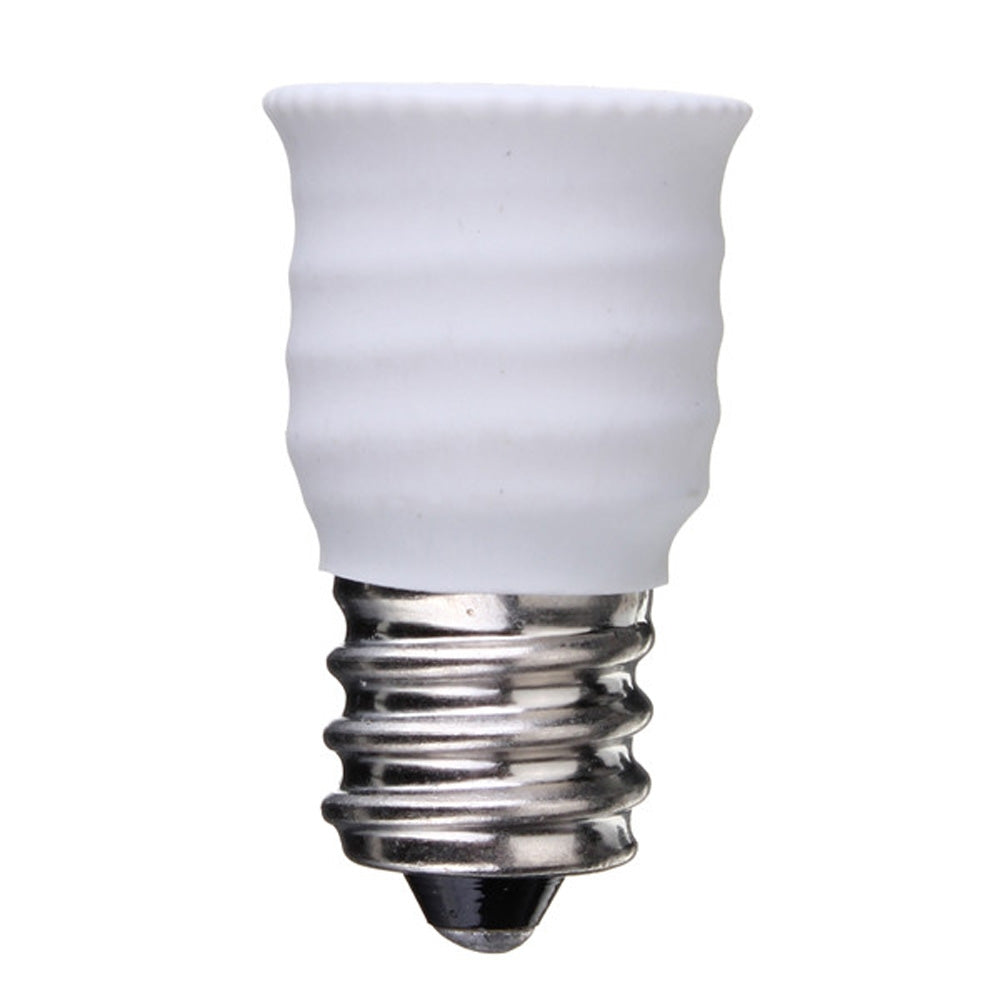 LED-Light-Socket-Adapter,-E12-to-E14-Converter,-10-Piece-Set,-White