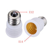 LED-Light-Socket-Adapter,-E12-to-E14-Converter,-10-Piece-Set,-White