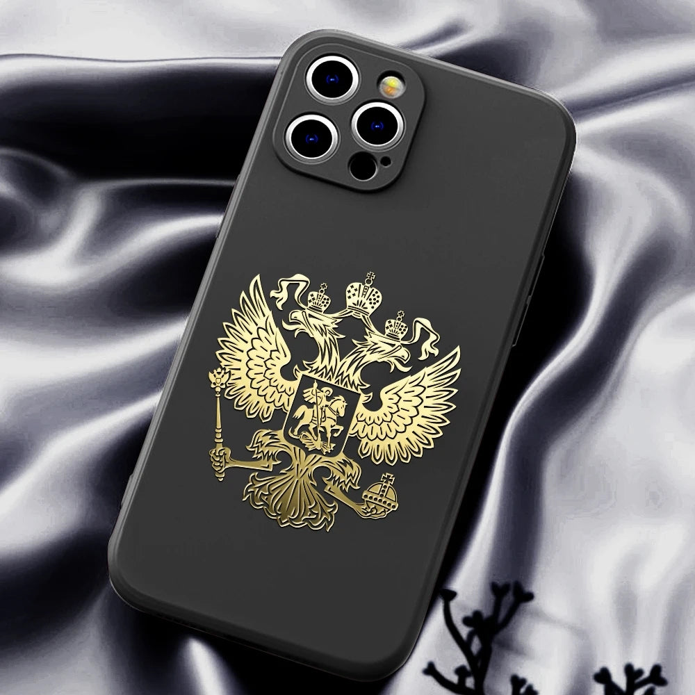 10-PCS-PITREW-Coat-of-Arms-of-Russia-Emblem-Nickel-Metal-Car-Stickers-Decals(Gold)