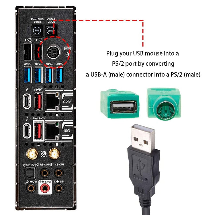 10-pcs-USB-Female-to-PS-Male-Convertor-Plug