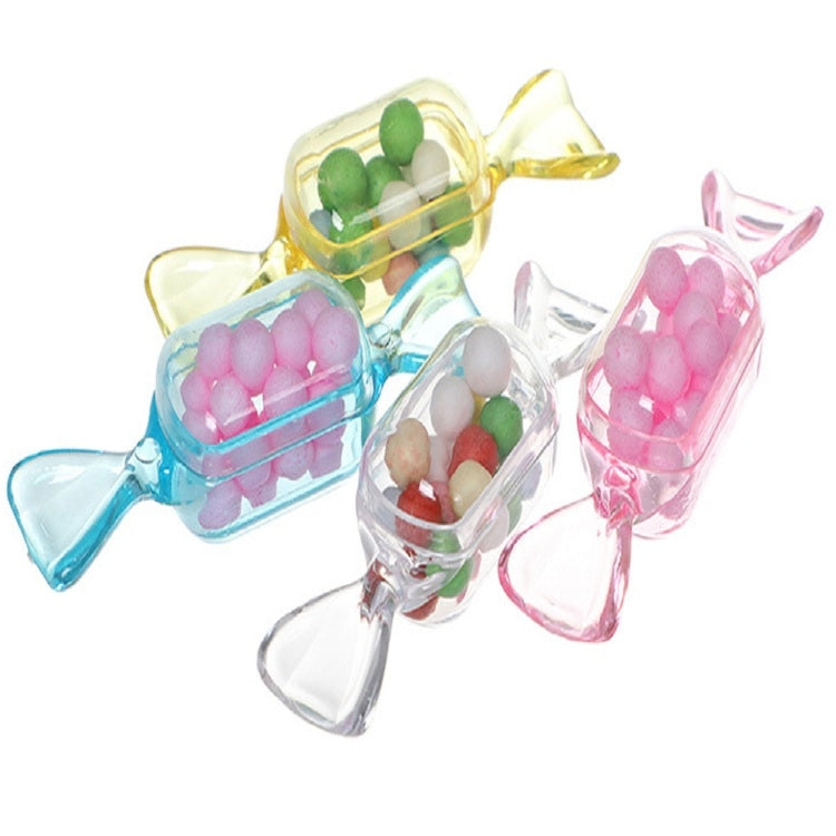 10-PCS/Set-Transparent-Creative-Candy-Box-Small-Candy-shaped-Mini-Plastic-Box(Clear-Yellow)
