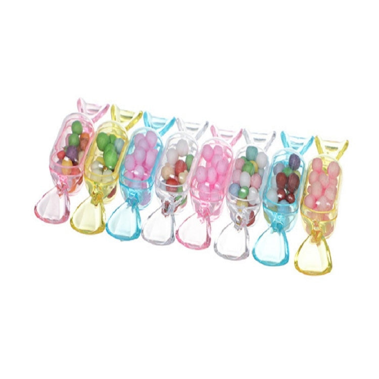 10-PCS/Set-Transparent-Creative-Candy-Box-Small-Candy-shaped-Mini-Plastic-Box(Clear-Yellow)