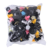 100-PCS-Hole-Plastic-Rivets-Fastener-Push-Clips(Colors)
