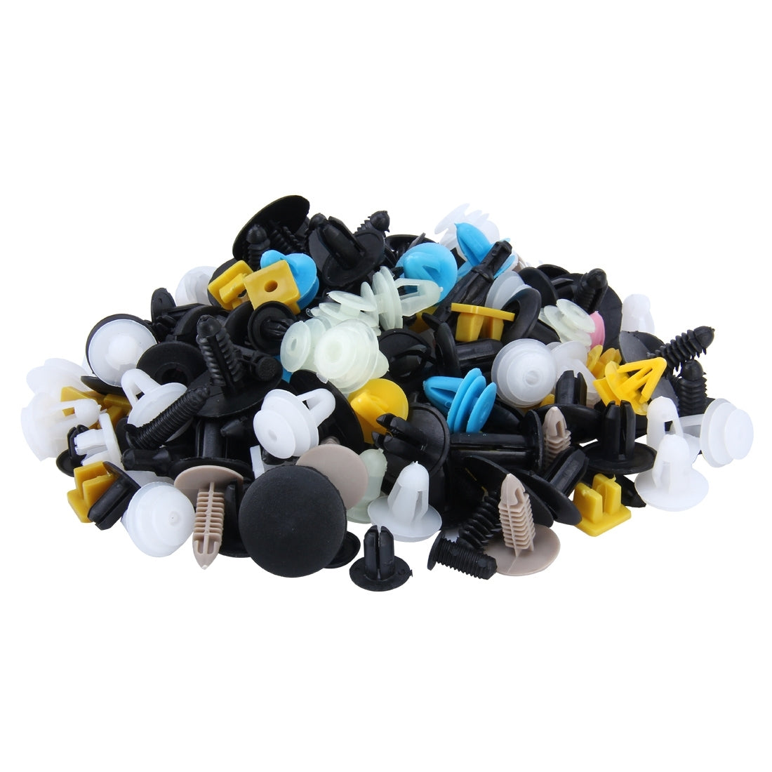 100-PCS-Hole-Plastic-Rivets-Fastener-Push-Clips(Colors)
