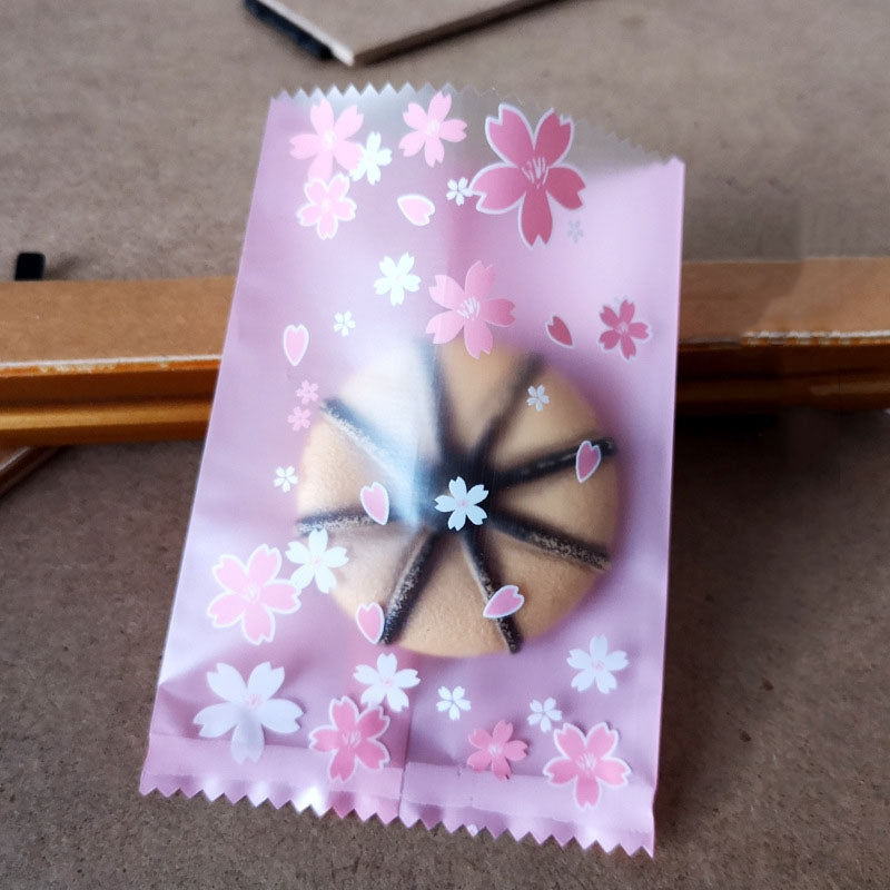 100pcs-/Pack-5.5x8.5cm-Baking-Packaging-Frosted-Machine-Sealed-Bags-Cherry-Blossom-Pattern-Cookie-Bags