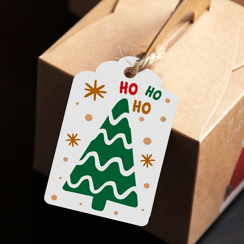 100pcs-/-Pack-Christmas-Kraft-Paper-Tag-Gift-Wrap-Card-Set(L-28)