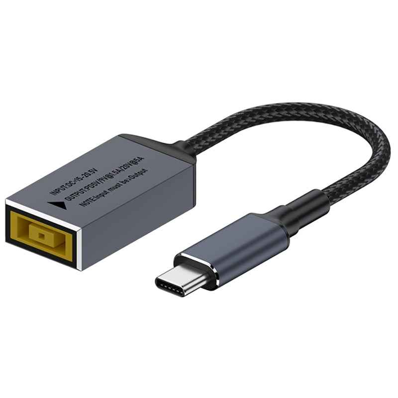 100W-Big-Square-USB-Female-to-USB-C-/-Type-C-Male-Computer-Charging-Adapter-For-Lenovo-Thinkpad/ThinkBook/Xiaoxin