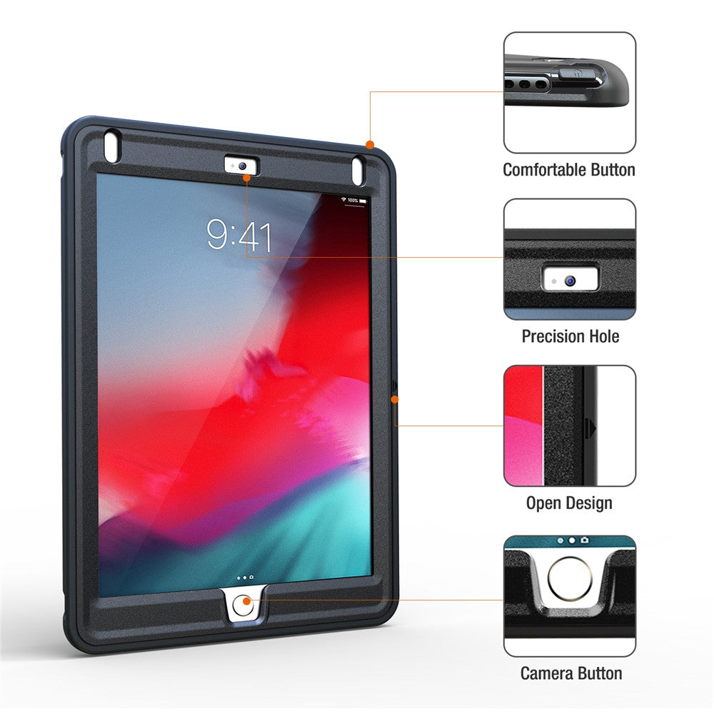 360-Degree-Rotable-TPU-+-PC-Tablet-Case-with-Kickstand-and-Adjustable-Hand-Strap-for-iPad-9.7-(2018)-/-9.7-(2017)-/-Air-/-Air-2/-Pro-9.7-(2016)-Black