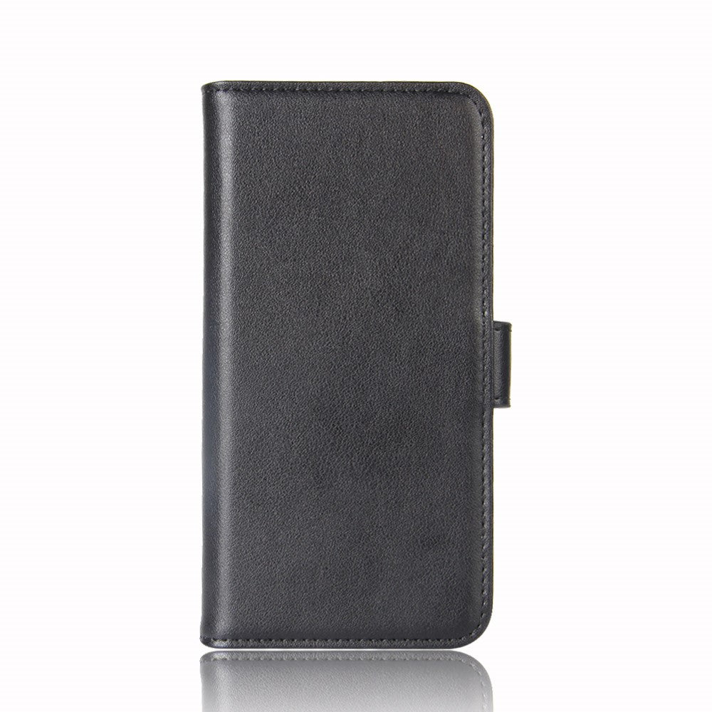 For-iPhone-11-Phone-Cases-Genuine-Split-Leather-Wallet-Mobile-Cover-Stand-Black