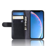 For-iPhone-11-Phone-Cases-Genuine-Split-Leather-Wallet-Mobile-Cover-Stand-Black
