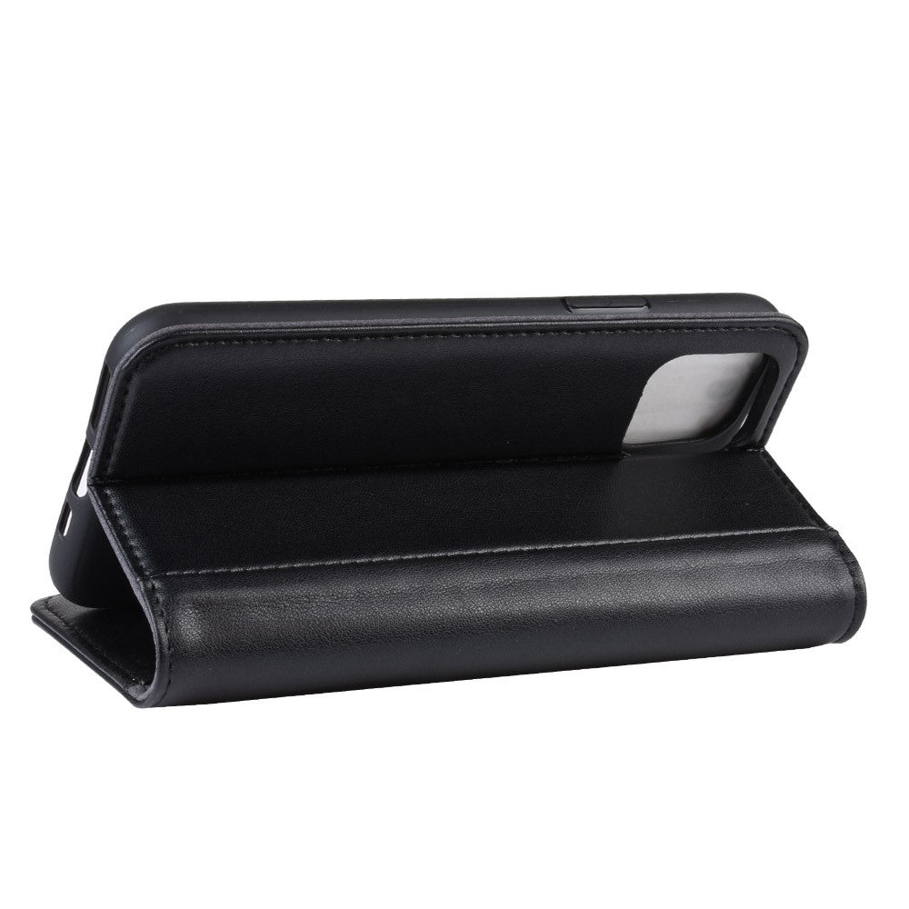 For-iPhone-11-Phone-Cases-Genuine-Split-Leather-Wallet-Mobile-Cover-Stand-Black