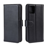 For-iPhone-11-Phone-Cases-Genuine-Split-Leather-Wallet-Mobile-Cover-Stand-Black