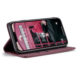 CASEME-013-Series-Auto-absorbed-Flip-Leather-Wallet-Case-for-iPhone-11-6.1-inch-(2019)-Wine-Red