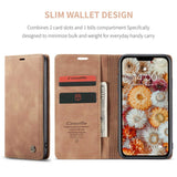 CASEME-013-Series-Auto-absorbed-Flip-Leather-Wallet-Case-for-iPhone-11-6.1-inch-(2019)-Brown