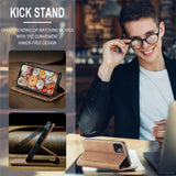 CASEME-013-Series-Auto-absorbed-Flip-Leather-Wallet-Case-for-iPhone-11-6.1-inch-(2019)-Brown