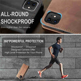 CASEME-013-Series-Auto-absorbed-Flip-Leather-Wallet-Case-for-iPhone-11-6.1-inch-(2019)-Brown