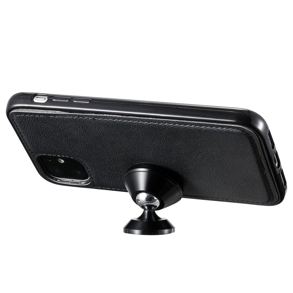 For-iPhone-11-Case-2-in-1-Detachable-Magnetic-Leather-Wallet-Mobile-Cover-with-Strap-Black