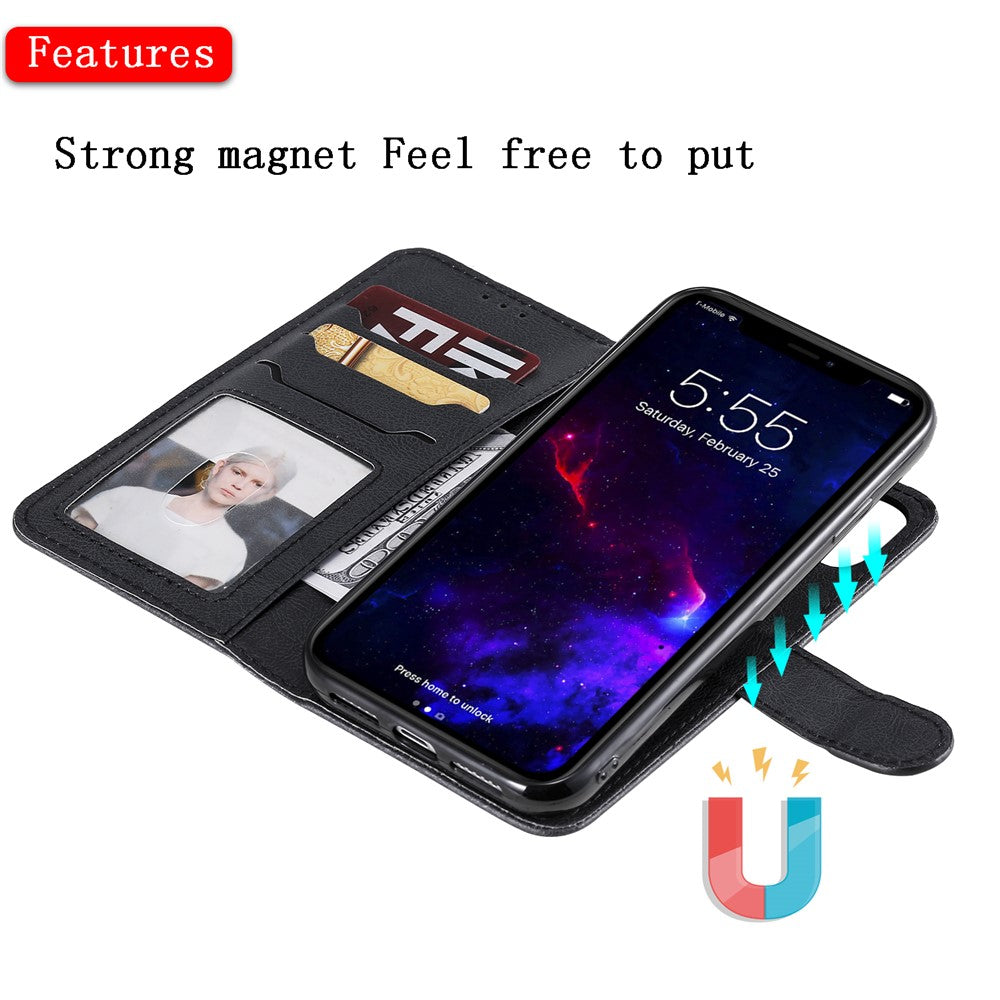For-iPhone-11-Case-2-in-1-Detachable-Magnetic-Leather-Wallet-Mobile-Cover-with-Strap-Black
