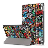 Pattern-Printing-PU-Leather-Smart-Auto-Wake/Sleep-Tri-fold-Stand-Tablet-Shell-for-iPad-10.2-(2021)/(2020)/(2019)-Cartoon-Graffiti