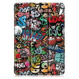 Pattern-Printing-PU-Leather-Smart-Auto-Wake/Sleep-Tri-fold-Stand-Tablet-Shell-for-iPad-10.2-(2021)/(2020)/(2019)-Cartoon-Graffiti