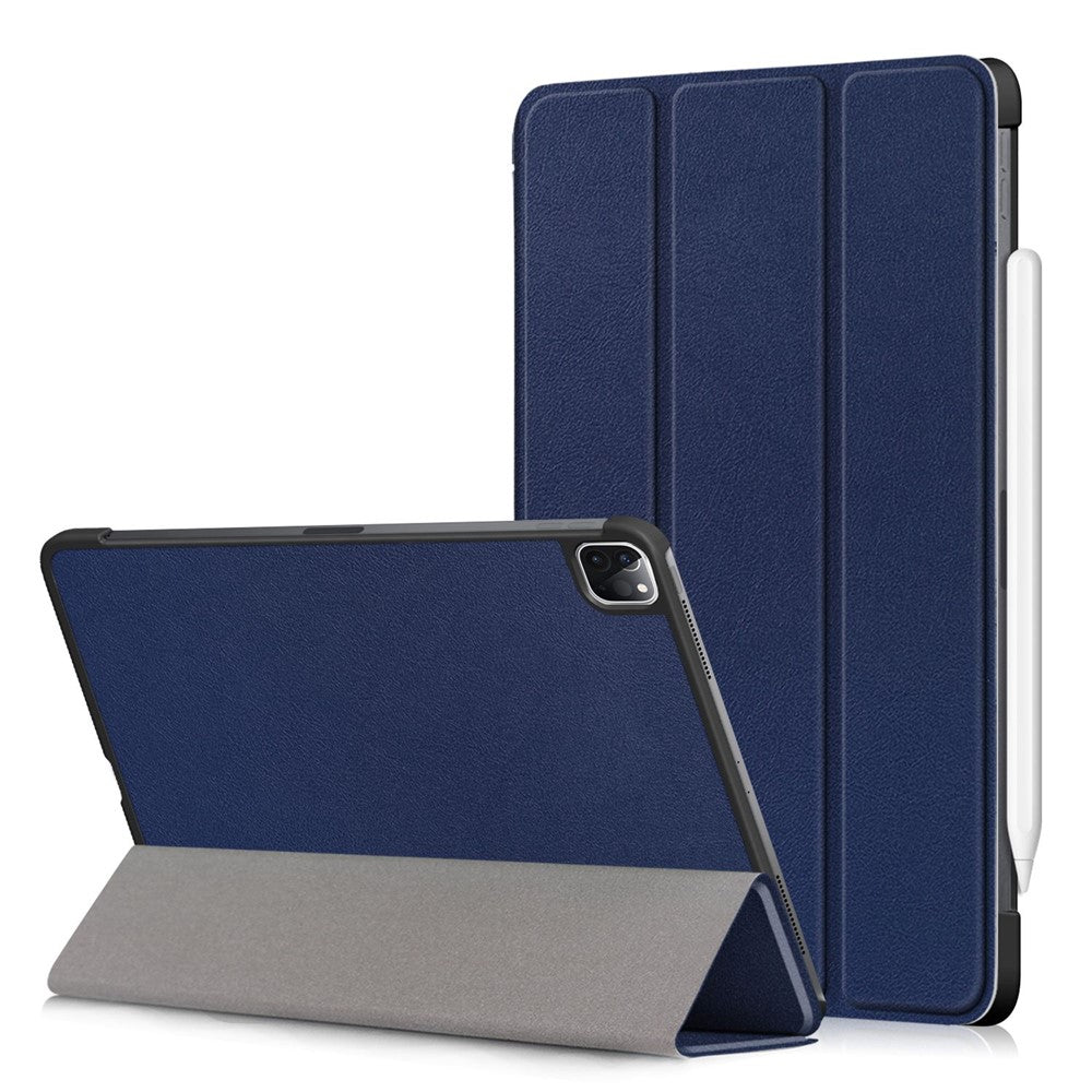 PU-Leather-Tri-Fold-Stand-Tablet-Case-for-iPad-Air-11-(2025)-/-(2024)-/-Air-(2020)-/-Air-(2022)-/-Pro-11-inch-(2022)-/-(2021)-/-(2020)-Blue