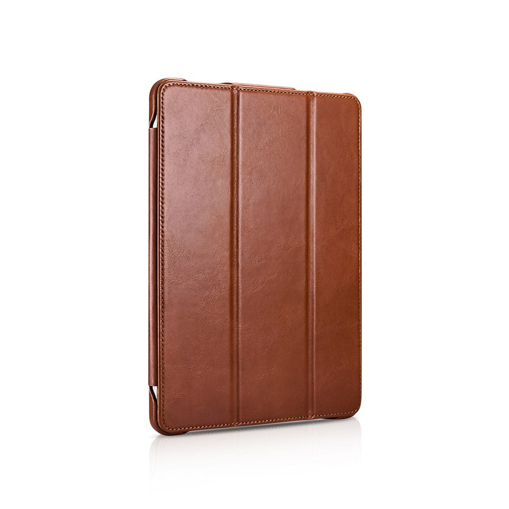 ICARER-for-iPad-Air-11-(2025)-/-(2024)-/-Pro-11-inch-(2022)-/-(2021)-/-(2020)-/-(2018)-Retro-Tri-Fold-Genuine-Leather-Smart-Case-Cover-Brown