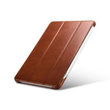 ICARER-for-iPad-Air-11-(2025)-/-(2024)-/-Pro-11-inch-(2022)-/-(2021)-/-(2020)-/-(2018)-Retro-Tri-Fold-Genuine-Leather-Smart-Case-Cover-Brown