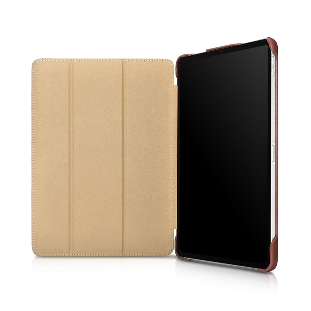 ICARER-for-iPad-Air-11-(2025)-/-(2024)-/-Pro-11-inch-(2022)-/-(2021)-/-(2020)-/-(2018)-Retro-Tri-Fold-Genuine-Leather-Smart-Case-Cover-Brown