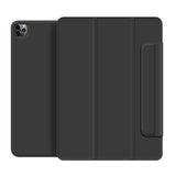 Leather-Case-for-iPad-Air-13-(2025)/(2024)/Pro-12.9-(2022)/(2021)/(2020)/(2018)-Magnetic-Clasp-Tri-Fold-Stand-Cover-Black