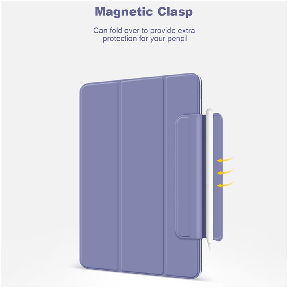 Leather-Case-for-iPad-Air-13-(2025)/(2024)/Pro-12.9-(2022)/(2021)/(2020)/(2018)-Magnetic-Clasp-Tri-Fold-Stand-Cover-Black