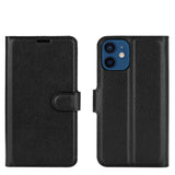 Litchi-Texture-Wallet-Stand-Leather-Phone-Cover-for-iPhone-12-mini-Mobile-Phone-Accessories-Black
