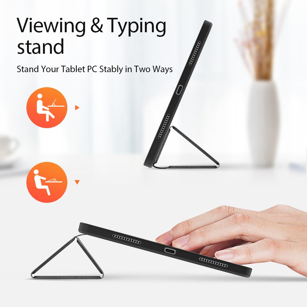 DUX-DUCIS-DOMO-Tri-Fold-Stand-PU-Leather-Tablet-Cover-for-iPad-Air-11-(2025)-/-(2024)-/-Air-(2020)-/-Air-(2022)-Black