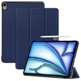 PU-Leather-Cover-for-iPad-Air-11-(2025)-/-(2024)-/-Air-(2020)-/-Air-(2022)-Tri-Fold-Stand-Folio-Tablet-Case-Blue