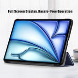 PU-Leather-Cover-for-iPad-Air-11-(2025)-/-(2024)-/-Air-(2020)-/-Air-(2022)-Tri-Fold-Stand-Folio-Tablet-Case-Blue
