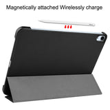 Litch-Skin-PU-Leather-Tri-Fold-Stand-Tablet-Case-for-iPad-Air-11-(2025)-/-(2024)-/-Air-(2022)-/-(2020)-Black