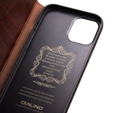QIALINO-For-iPhone-12-Pro-Max-6.7-inch-Genuine-Cowhide-Leather-Phone-Case-Wallet-Stand-Shockproof-Protective-Cover-Brown