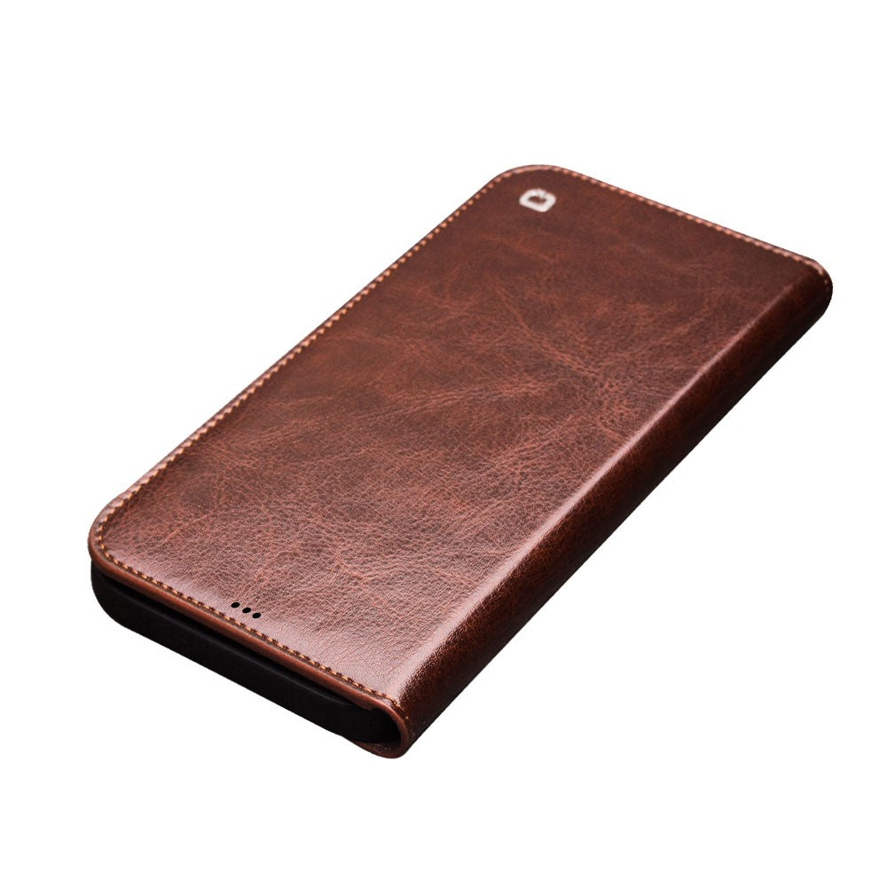 QIALINO-For-iPhone-12-Pro-Max-6.7-inch-Genuine-Cowhide-Leather-Phone-Case-Wallet-Stand-Shockproof-Protective-Cover-Brown