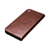 QIALINO-For-iPhone-12-Pro-Max-6.7-inch-Genuine-Cowhide-Leather-Phone-Case-Wallet-Stand-Shockproof-Protective-Cover-Brown