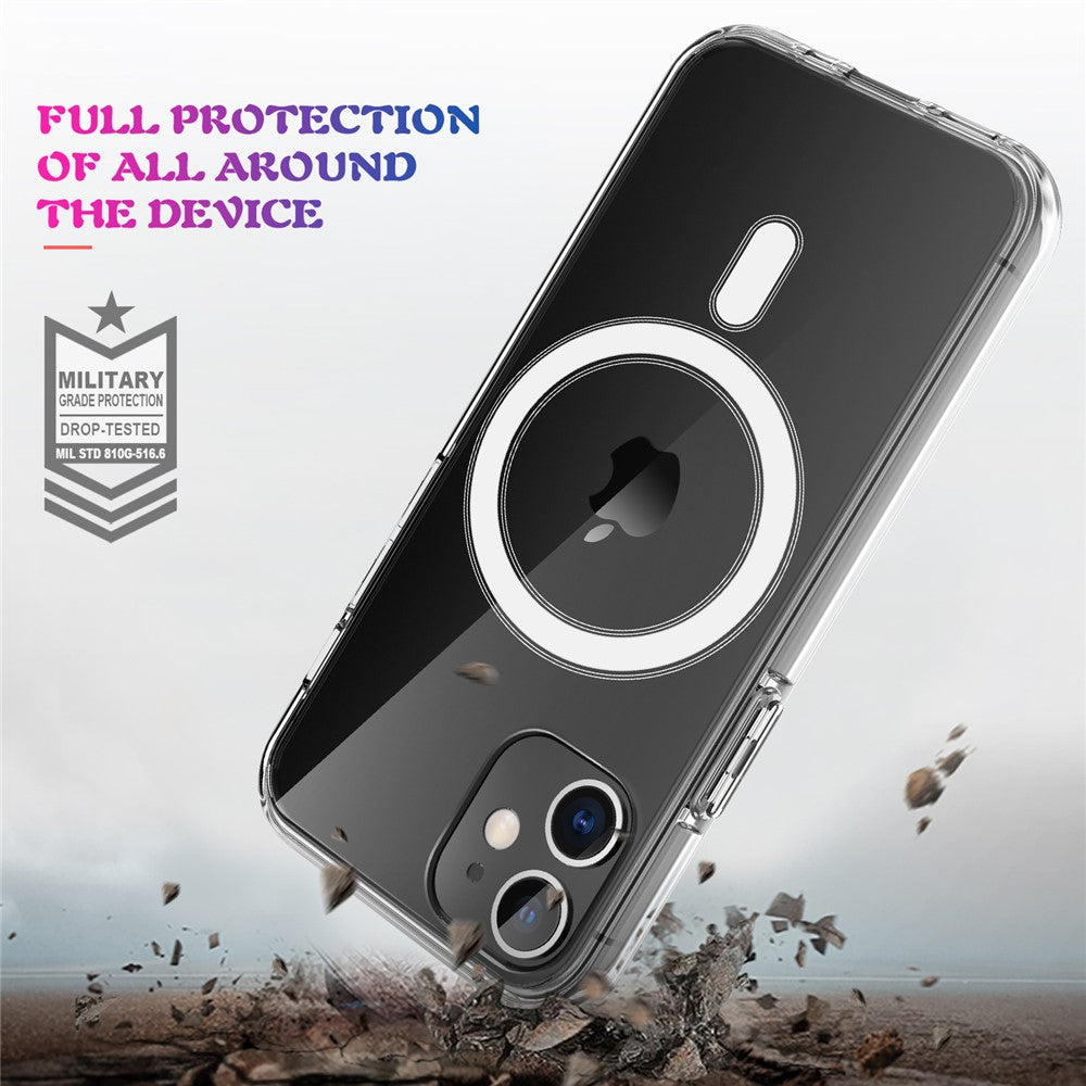 Anti-scratch-Clear-TPU-Phone-Protective-Back-Cover-Phone-Case-Shell-[Support-Wireless-Charge]-for-iPhone-12-Pro-/-iPhone-12