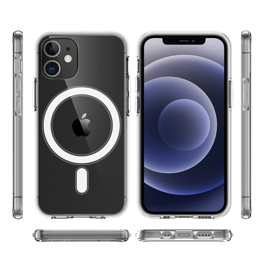 Anti-scratch-Clear-TPU-Phone-Protective-Back-Cover-Phone-Case-Shell-[Support-Wireless-Charge]-for-iPhone-12-Pro-/-iPhone-12