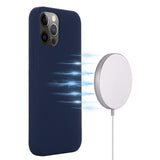 For-iPhone-12-Pro/12-Case-Compatible-with-MagSafe-Anti-Drop-Liquid-Silicone-Phone-Cover-Navy-Blue