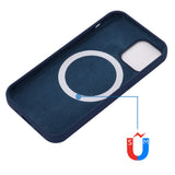 For-iPhone-12-Pro/12-Case-Compatible-with-MagSafe-Anti-Drop-Liquid-Silicone-Phone-Cover-Navy-Blue
