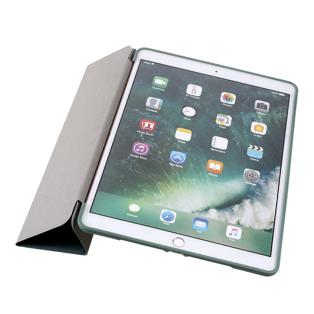 AMORUS-Tri-fold-Stand-Leather-Smart-Case-with-TPU-Back-Cover-for-iPad-10.2-(2021)/(2020)/(2019)-Green