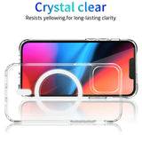 For-iPhone-13-6.1-inch-Compatible-with-MagSafe-Wireless-Charging-Hard-Acrylic+PC-Back-Soft-TPU-Case-TPU-Case-Corner-Protection-High-Impact-Protective-Clear-Cover