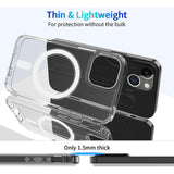 For-iPhone-13-6.1-inch-Compatible-with-MagSafe-Wireless-Charging-Hard-Acrylic+PC-Back-Soft-TPU-Case-TPU-Case-Corner-Protection-High-Impact-Protective-Clear-Cover