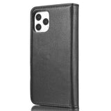 DG.MING-For-iPhone-13-Full-Protection-Anti-scratch-Split-Leather-Wallet-Detachable-2-in-1-Phone-Case-Black