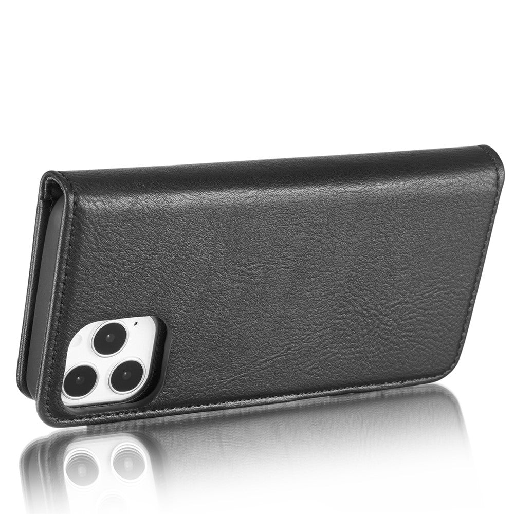 DG.MING-For-iPhone-13-Full-Protection-Anti-scratch-Split-Leather-Wallet-Detachable-2-in-1-Phone-Case-Black