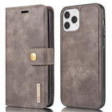 DG.MING-For-iPhone-13-Full-Protection-Anti-scratch-Split-Leather-Wallet-Detachable-2-in-1-Phone-Case-Grey