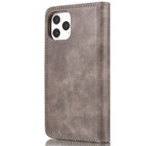 DG.MING-For-iPhone-13-Full-Protection-Anti-scratch-Split-Leather-Wallet-Detachable-2-in-1-Phone-Case-Grey