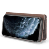 DG.MING-For-iPhone-13-Full-Protection-Anti-scratch-Split-Leather-Wallet-Detachable-2-in-1-Phone-Case-Grey